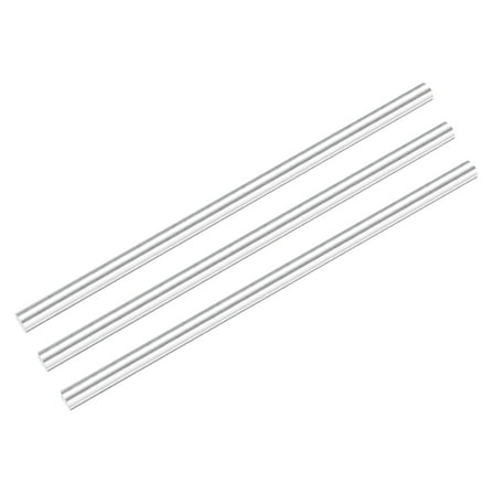 Uxcell 3 Pcs Aluminum Rods, 15/32" Dia 12"Long Solid Round Rod Stick 6061 Extruded Lathe Bar Stock Aluminum Metal Rods