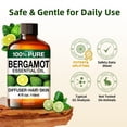 thumbnail image 5 of Kukka Bergamot Essential Oil with Aromatherapy Stone - 100% Pure Plant-Powered for Diffuser, Hair Care, Skincare & Soap Making - 4 fl oz, 5 of 6
