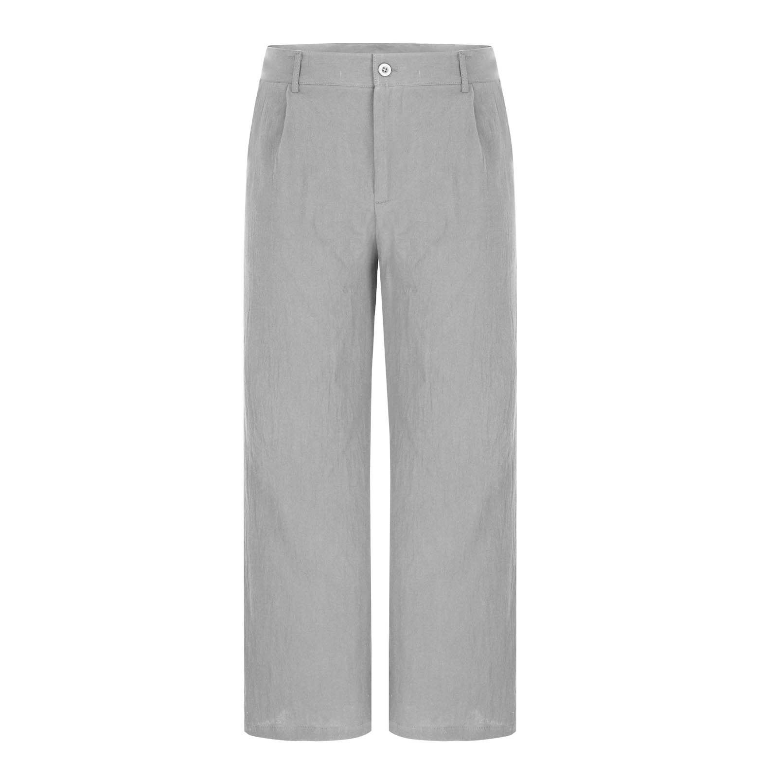 キ*チ様 NTRUL BASIC TROUSERS GRAY 3 DISONAN Iugvhana Men's Casual Pants with Pockets Zipper Button Straight