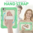 thumbnail image 2 of iPad Air 4th Gen Case, iPad Air 10.9 Case, iPad Pro 11 Case, Dteck Heavy Shockproof Case with Built-in Screen Protector Rotating Stand Cover with Adjustable Hand Strap/Shoulder Strap,Green, 2 of 6