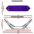 thumbnail image 6 of Tranquillo Universal 116" Double Hammock w/ Adjustable Stand & Bag, Purple, 6 of 12