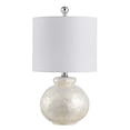 thumbnail image 2 of Safavieh Lighting Collection Ivy Nautical Ivory Seashell Round 20-inch Bedroom Living Room Home Office Desk Nightstand Table Lamp (LED Bulb Included), 2 of 5