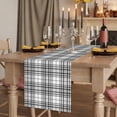 thumbnail image 2 of Buffalo Plaid Table Runner Charcoal Gray Farmhouse Gingham Striped Tablerunners 13 x 70 Inch, Table Decorations Tabletop Scarf for Summer Gathering Holiday Farmhouse Kitchen Dining Decor, 2 of 8