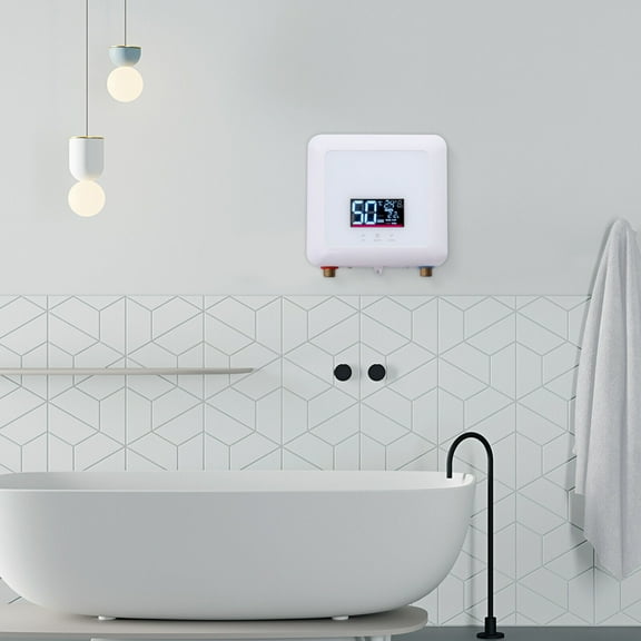 5500W 110V Tankless Hot Water Instant Heater Electric Shower Kitchen Boiler Bath