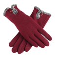 thumbnail image 2 of Guantes de encaje cálidos de Dedo completo de Cachemira Terciopelo para Mujer YONGSHENG, 2 of 5