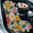 thumbnail image 2 of Uorisanigo Seat Covers for Cars Front Seats Only Universal Fit Most Vehicles Colorful Flowers Print Car Seat Cover Sweat Towel Bucket Seat Covers for Beach Swimming, Sports, Camping,Yoga, 2 of 8