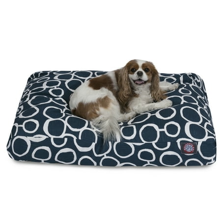 UPC: 0788995504641 | Majestic Pet | Fusion Rectangle Pet Bed For Dogs  Removable Cover  Navy  Extra Large
