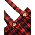 thumbnail image 6 of Qiylii Girls Christmas Clothes Set,O-Neck Letter Pullover+Plaid Suspender Skirt, 6 of 6