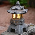 thumbnail image 6 of Uanit Chinese Zen stone tower garden landscape lamp ornaments Outdoor Solar Light Zen Stone Tower Courtyard Decoration Garden Decorations Small Lights and Homestay Lights, 6 of 7