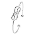 thumbnail image 2 of Adjustable Silver Bangle Bracelets For Women Cuff Bracelet Stackable Fashion Jewelry Gift For Mom Wife Mothers Day Valentines, 2 of 8