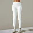 thumbnail image 3 of WILLBEST Pantalones de Yoga de Cintura Alta Sin Costuras Para Mujer, Diseño Calado, Leggings Ajustados Con Realce de Color Melocotón Para Entrenamiento Deportivo, 550 Grande, 3 of 5