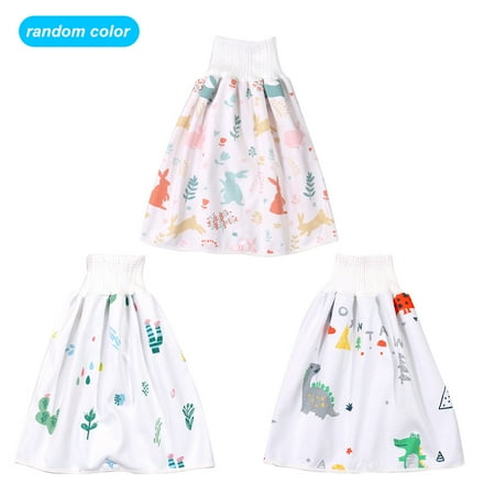 

Baby 2pcs Washable Baby 3 Layers Reusable Infant Soft Cotton Cloth Skirt