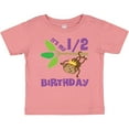 thumbnail image 3 of Inktastic Half Birthday 6 Months Baby Monkey Boys or Girls Baby T-Shirt, 3 of 5