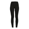 thumbnail image 4 of Athletic Works Women's and Women's Plus Stretch Cotton Blend Ankle Leggings with Side Pockets, 4 of 5