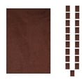 thumbnail image 1 of Furnish My Place Modern Plush Solid Chocolate Color Rug - Pets and Kids Friendly Rug, Indoor/Outdoor Mat, Area Rugs Great for Kids, Pets, Living Room, Made in USA, 2' x 4' Rectangle - Set of 20, 1 of 10