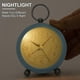 thumbnail image 5 of Silent bedside clock non-ticking desk clock analog alarm clock bedroom retro alarm clock simple loud retro alarm clock, ice blue with bright display, 5 of 5