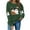 Army Green, variant on Womens Halloween Sweatshirts Crewneck Printed Shirts Fall Winter Long Sleeve Sweaters Casual Blouses Loose Fitting Sweatshirt Pullover Top Halloween Costumes