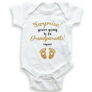 Surprise You're Going To Be Grandparents Again - Baby Bodysuit - Baby Boy - Baby Girl - Pregnancy Announcement
