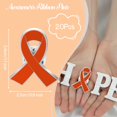 thumbnail image 4 of Pins cufieovh, 20 piezas, listón naranja de concientización sobre la leucemia, 4 of 7