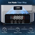thumbnail image 4 of Coolski Machine Commerciale de Fabrication de Glace sous Comptoir de 15 Pouces L, 80 Lb/jour, Rangement de 30 Lb, 4 of 9