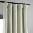thumbnail image 6 of Half Price Drapes Porcelain White Signature Velvet Blackout Curtains for Bedroom(1 Panel), 50WX 63L, 6 of 12