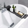 thumbnail image 1 of Estante de baño extensible - Blanco / Negro | COLECCIÓN DE BAÑO | Agarre antideslizante | Se adapta a la mayoría de las bañeras | Sin BPA Adepaton 2026317-2, 1 of 7