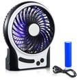 thumbnail image 1 of lileng-831 black 4 inch USB mini fan, 1 of 9