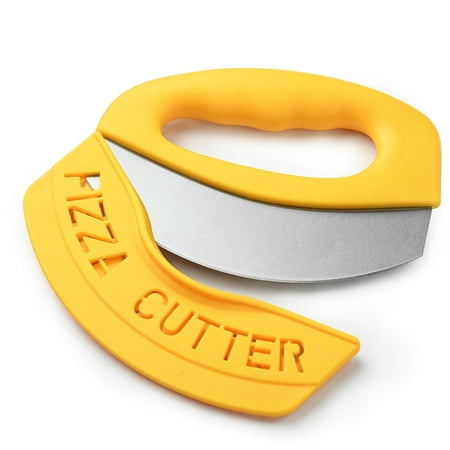 

Pizza Cutter Wheel | Pizza Rocker Cutter With Handles And Protective Cover | Large And Small Pizza Dishwasher Safe Rocker Slicer Multi Function Pizza Cutter