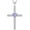 06-alexandrite-June, variant on Cross Necklace 925 Sterling Silver Religious Pendant for Women Heart Shaped Created Sapphire September Birthstone Jewelry Gifts