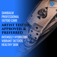 thumbnail image 4 of Sanibalm Tattoo Aftercare Balm, Petroleum Free All-Natural Organic Tattoo and Moisturizer, Sea Buckthorn Infused, Use During and After the Tattooing Process, 0.6 Ounce, 4 of 9