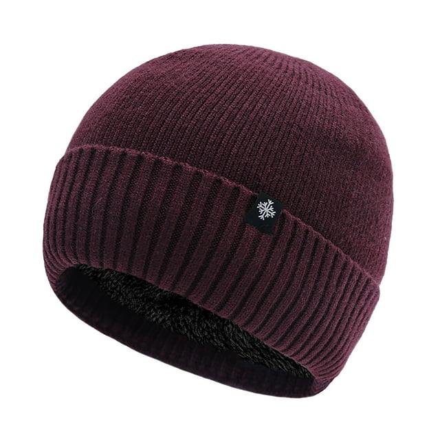 Chapeau en Laine d'Hiver pour Femmes, Chapeau en Laine Ample, Chapeau d'Hiver Tricoté Surdimensionné, Adapté pour Temps Froid, Taille Unique, Chapeaux Bombers, Bonnets Rouges