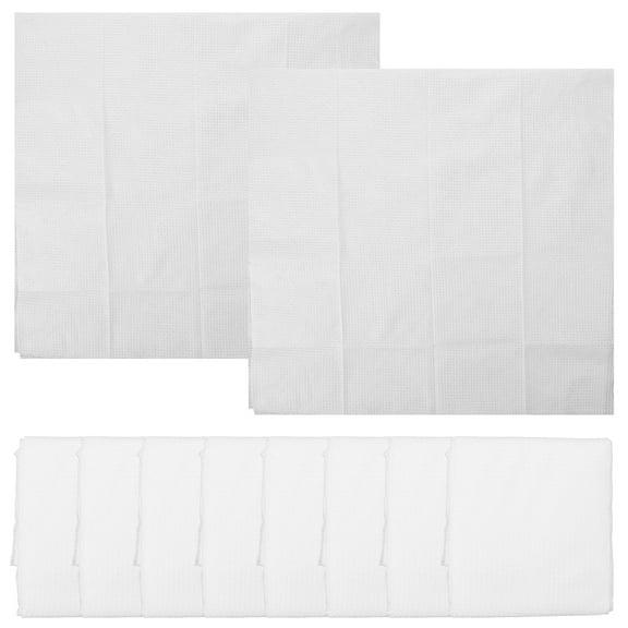 10 Pcs Quick Drying Towel Disposable Washcloths Hand Towels Travel Cleansing for Bathroom Hotel Pet White Cotton