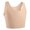🔥 Khaki, variant on Wireless Front Snap Minimizer Vest Bra for Mature Wear Invisible Seamless Padded Anti Nipple Show Breathable Bare Feel Lingerie, Lightweight Thin Fabric All Day Comfort Bust Intimates