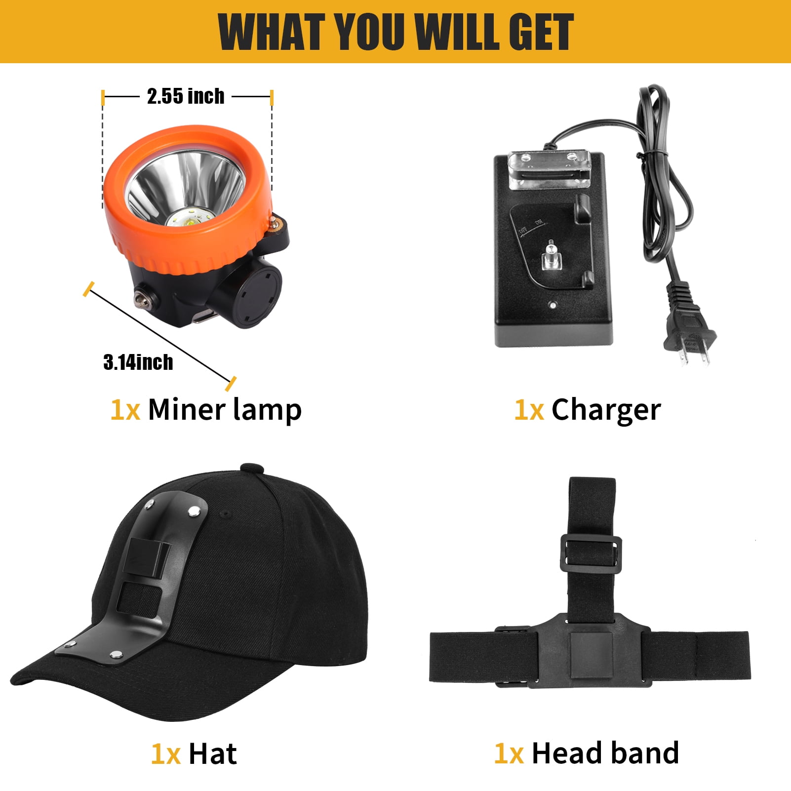 Yongkist Super Bright LED Headlamp Rechargeable, High Lumen Waterproof 4 Modes Headlamp Flashlight, Lightweight Head Torch for Camping, Running, Hiking, Fishing