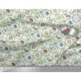 thumbnail image 3 of Soimoi Crepe Silk Fabric Thread Reel,Pin & Machine Sewing Printed Craft Fabric by The Yard 42 Inch Wide, 3 of 3