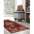 thumbnail image 5 of Unique Loom Utopia Collection Area Rug - Helios (2' x 6' 1" Runner Burgundy/Blue), 5 of 7