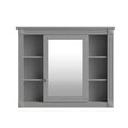 thumbnail image 4 of Aukfa Wall Mounted Bathroom Storage Cabinet,Medicine Cabinet with Mirror - Gray, 4 of 8