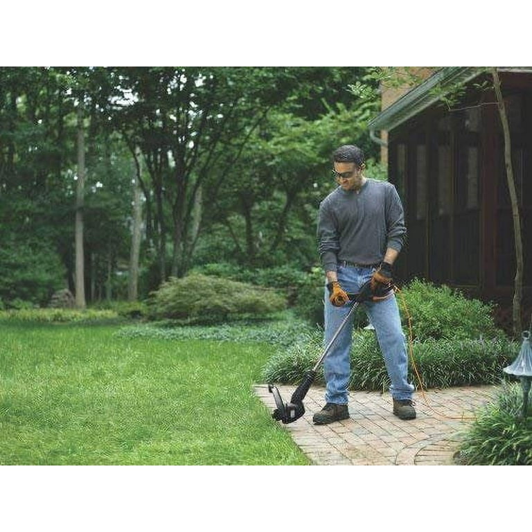 BLACK DECKER 2 in 1 Electric Trimmer Edger 3.5 Amp 12 Inch with Bump Feed Spool and Cord Retention System Walmart
