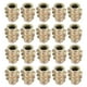 Écrous Filetés en Alliage de Zinc Hexaflush M4 Filetages Internes 10mm Longueur 20pcs – image 1 sur 4