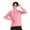 Pink, variant on Amzcrzy Sun Protection Hoodie for Women 2026 Upf50 Solid Color Zip up Summer Tops with Drawstring Hood Brim Lightweight Ice Silk Long Sleeve Sun Shirts for Outdoor Workout Pink M