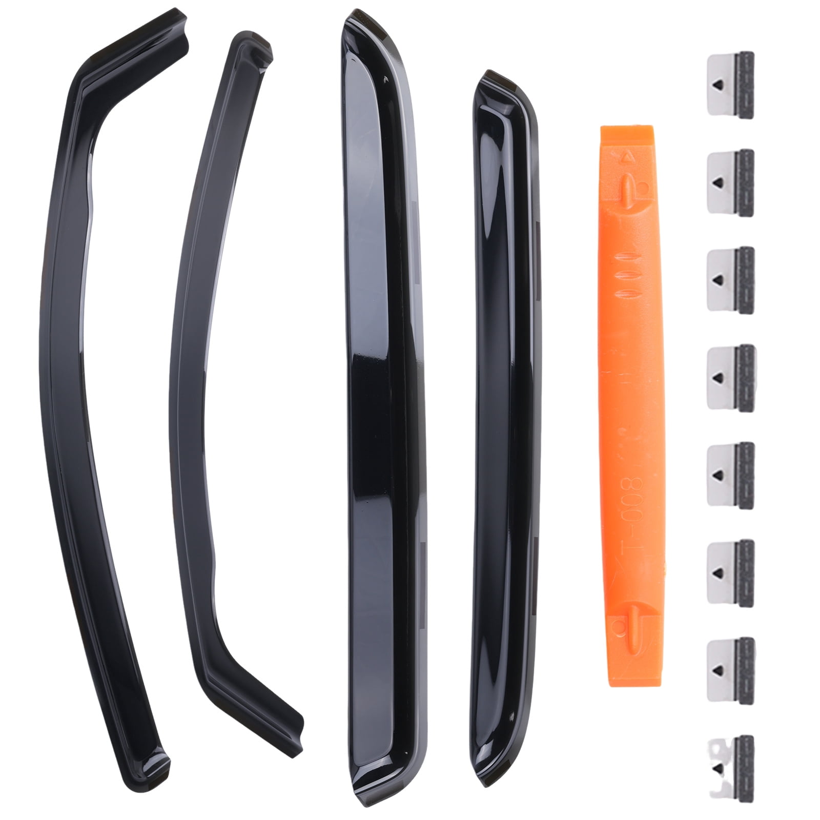 Window Rain Guards 4Pcs In-Channel Shatterproof for Toyota Tacoma Crew Cab 2024-2026