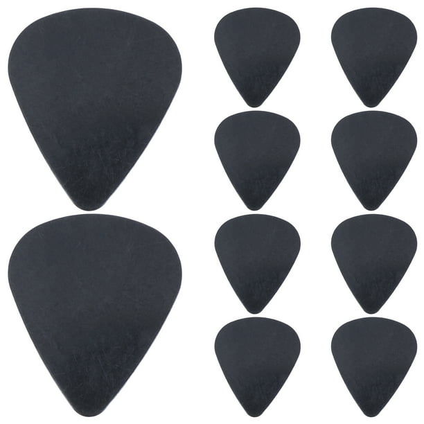 10 púas negras para guitarra: púas de 0,5 mm para guitarras electroacústicas y bajos, ideales para practicar y tocar música en vivo.