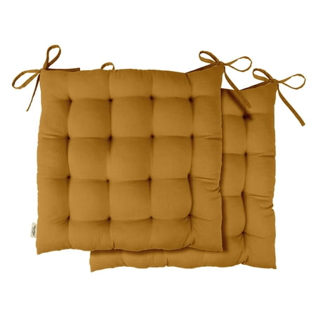 

Vargottam Set of 2 Comfortable Chair Pads Seat Cushion with Full-Length Ties for Non-Slip Support Polyester Filling for Dining | Office | Kitchen Reduces Pressure & Washable
