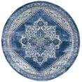 thumbnail image 2 of SAFAVIEH Brentwood Clotilda Oriental Area Rug, Ivory/Blue, 6'7" x 6'7" Round, 2 of 11