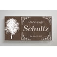 thumbnail image 2 of MuralMax Personalized His & Hers Family Name & Established Date - Canvas Wall Decor Art -Unique Wedding Anniversary Gifts For All Milestone Occasions - Color Brown - Size - 24 x 12, 2 of 6