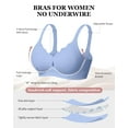 thumbnail image 4 of USEASY Seamless Push Up Bras for Women No Underwire Scalloped Full Coverage Everyday Bra, 4 of 6