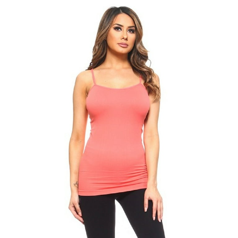 トップス melt the ladydrape spiral camisole Women's Long Camisole Spaghetti Strap Seamless Tank Top, Hot