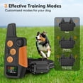 thumbnail image 5 of Dog Shock Collar - 3300Ft Dog Training Collar with Remote for 5-120lbs Small Medium Large Dogs Rechargeable Waterproof e Collar with Beep , Vibration, Safe Shock (Orange), 5 of 6