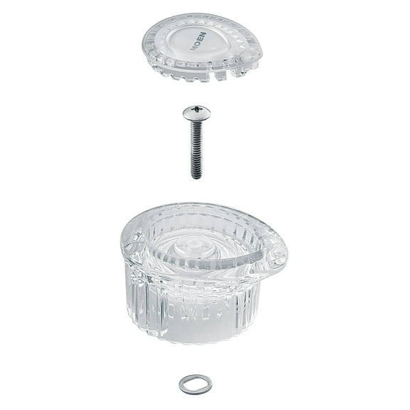 Moen 100710 Clear Acrylic Posi-Temp Single Handle Tub/Shower With Cap