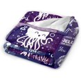 thumbnail image 4 of Jellyfish Blanket for Boys Girls, Cute Jellyfish Themed Design Printed Purple Throw Blankets for Kids Lap, Chair Sofa, Warm Soft Cozy Blanket, 40"x 50", 4 of 6